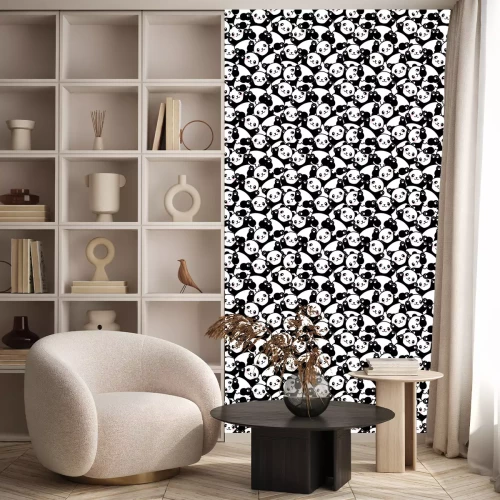 Behang Babypanda naadloos patroon