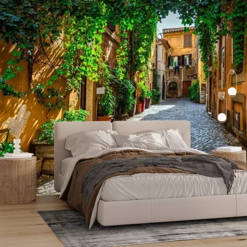 Fotobehang Straatje in Italië