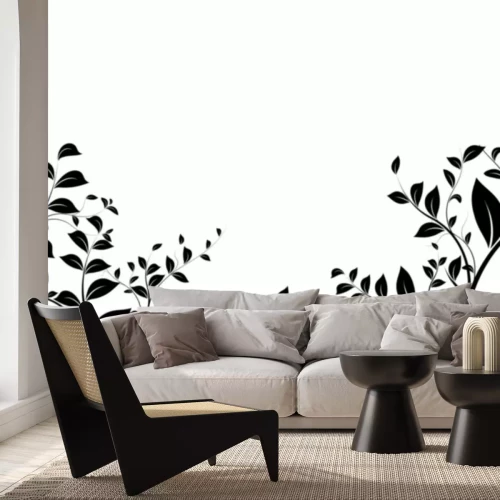 Sticker vector set - bloemengrensontwerp