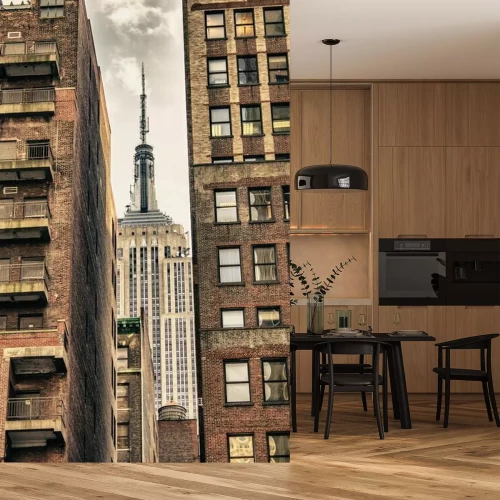 Fotobehang Moderne architectuur in de grote stad