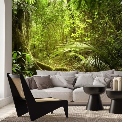 Fotobehang Jungle vol planten