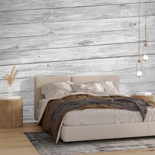 Fotobehang Houten achtergrond met horizontale planken