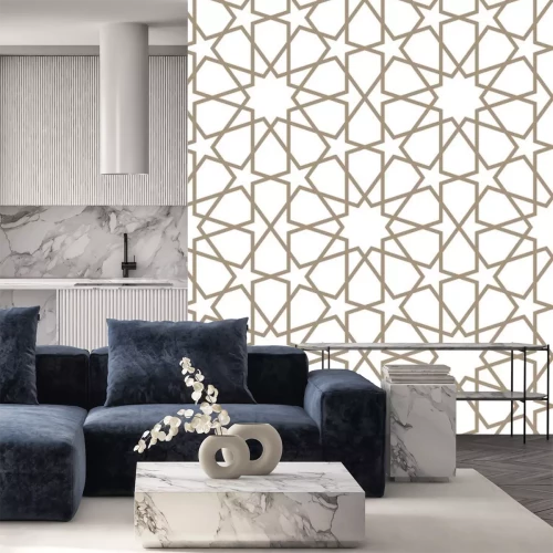 Sticker Geometrisch patroon met sterren