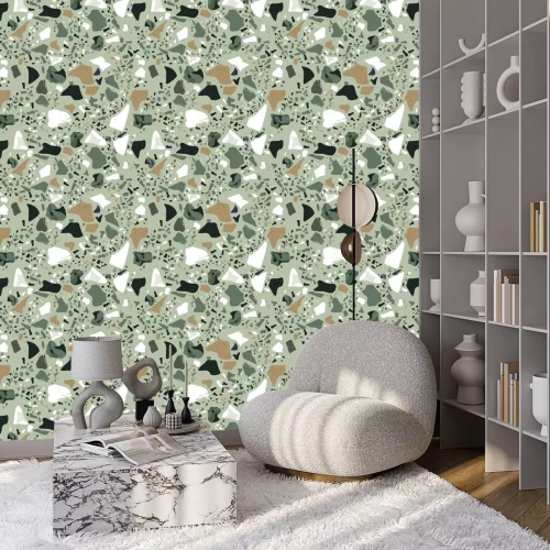 Behang Grote rotsblokken