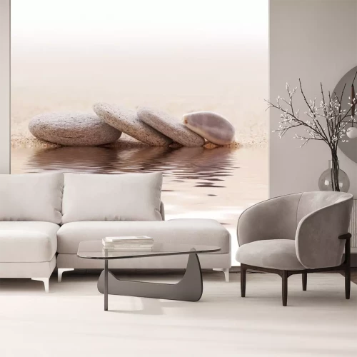 Sticker Galets zen et coquillage