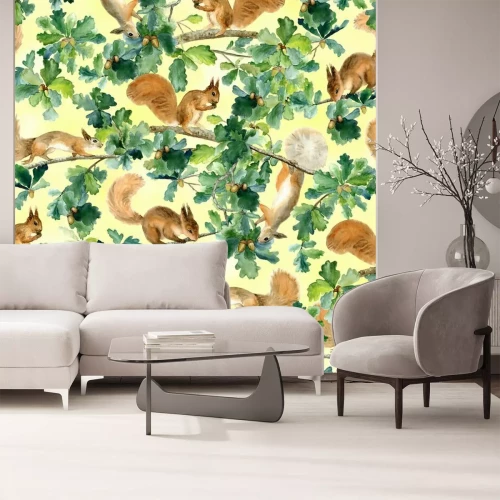 Sticker squirrels and oak