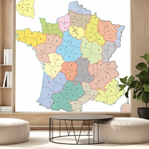 Sticker Frankreich, Region, Departement