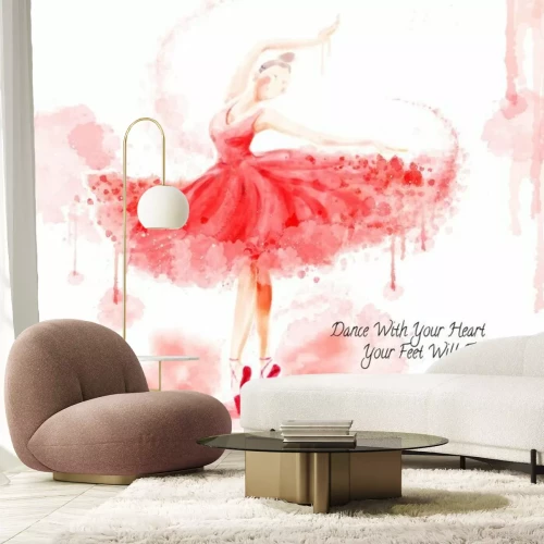 Fotobehang Rode danseres