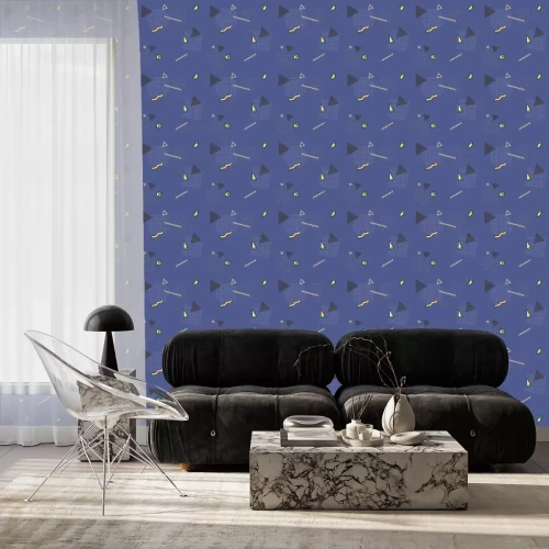 Behang Geometrie in Memphis stijl