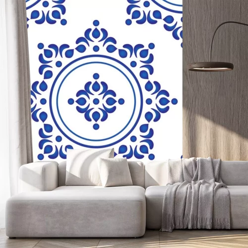 Sticker Sierpatroon op een witte achtergrond