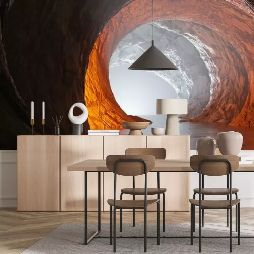 Fotobehang Licht aan het einde van de tunnel