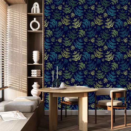 Behang Tropische bladeren naadloze patroon