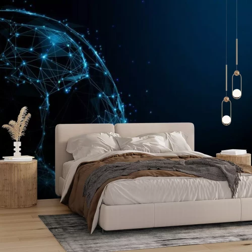 Fotobehang Abstract voetbalpatroon