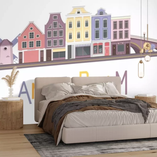 Sticker vector stad Amsterdam