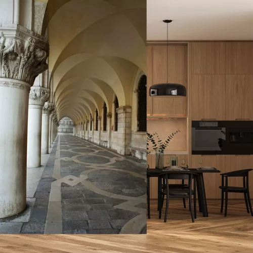 Fotobehang Optische illusie in de architectuur