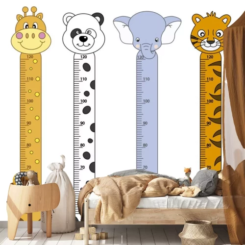 Sticker Linialen in de vorm van exotische dieren