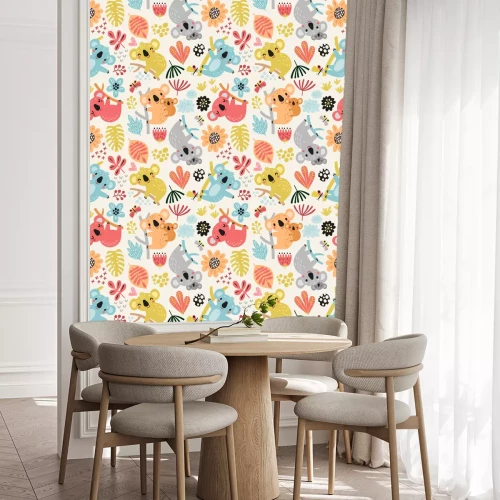 Behang Naadloos patroon met een koala