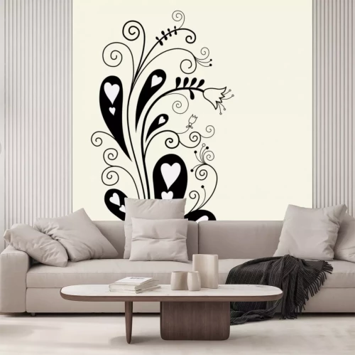 Sticker florale achtergrond