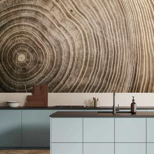 Fotobehang Natuurlijke houten structuur