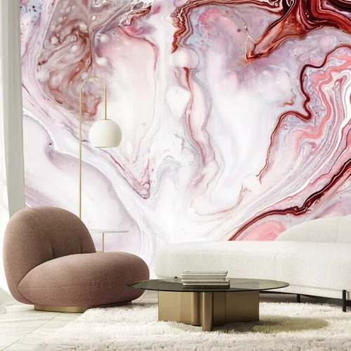 Fotobehang Melkroze marmerpatroon