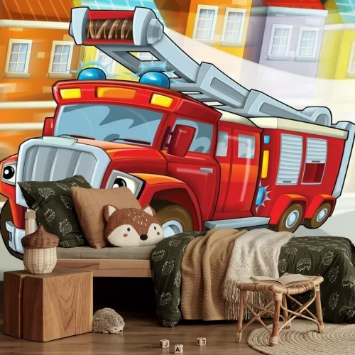 Fotobehang Sprookjesachtige brandweer