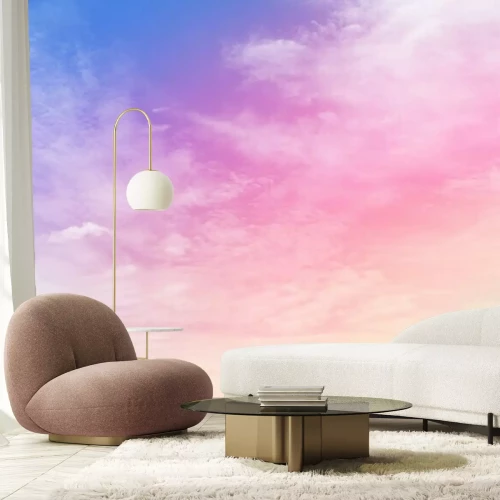 Fotobehang Pastelkleurige lucht