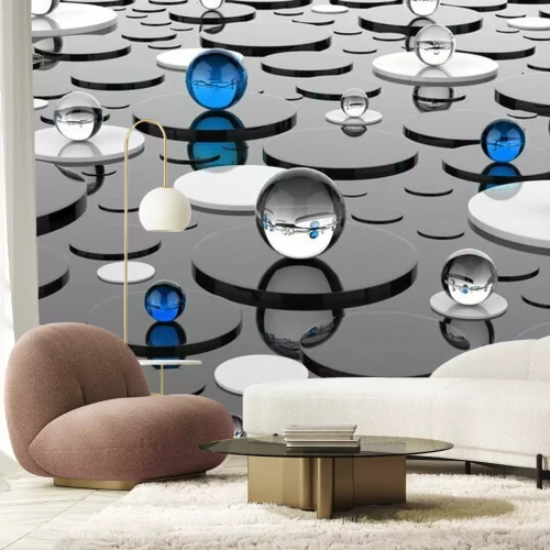 Fotobehang Abstracte glazen ballen