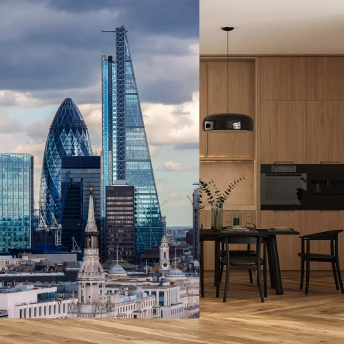 Fotobehang Londen skyline