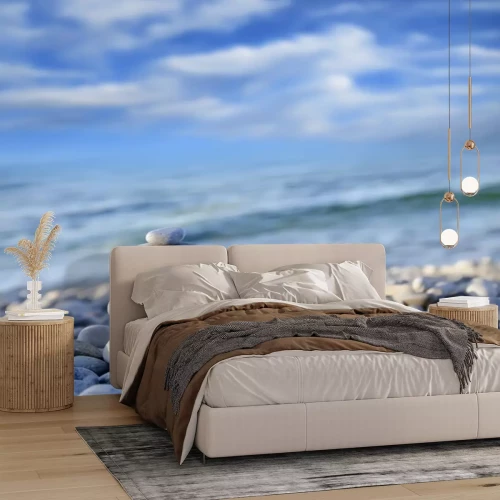 Sticker zee en steen