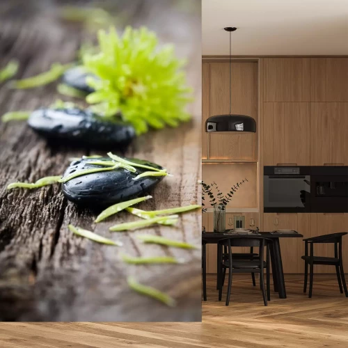 Sticker Stenen met water druppels