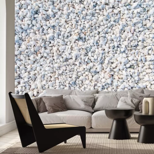 Sticker Fijne decoratie textuur met dalingen van kiezelstenen