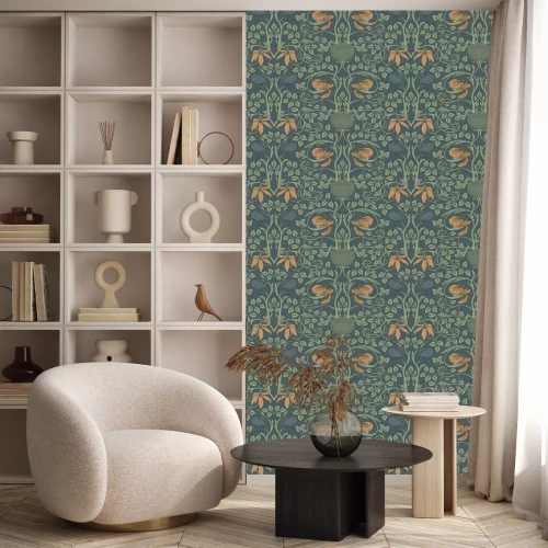 Behang Arts and Crafts beweging geïnspireerd.