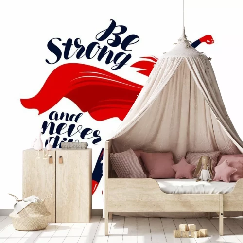 Sticker Superheld tijdens de vlucht