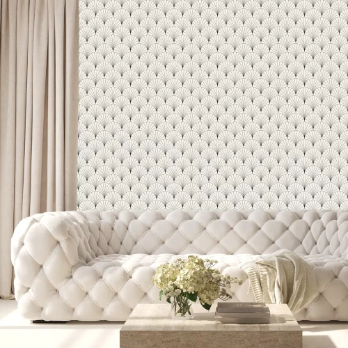 Behang Geometrisch patroon in art deco stijl