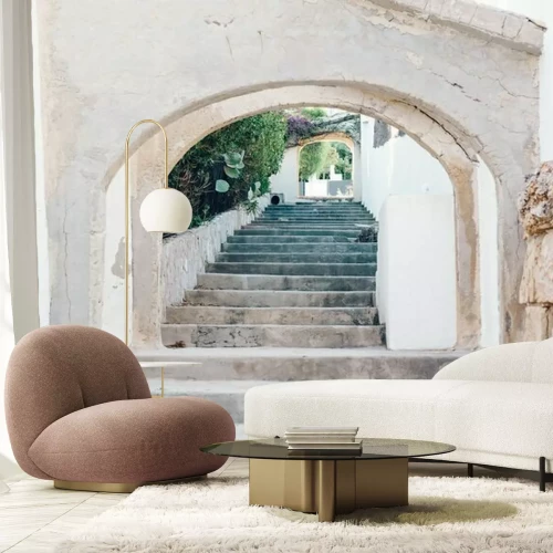 Fotobehang Oude de tredenmanier van het grungedorp