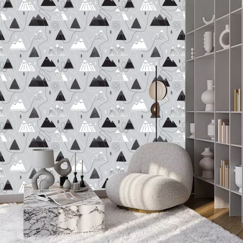 Behang Kindertops in Scandinavische stijl