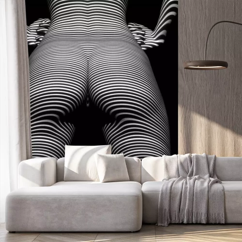 Fotobehang Naakt in zwart-wit