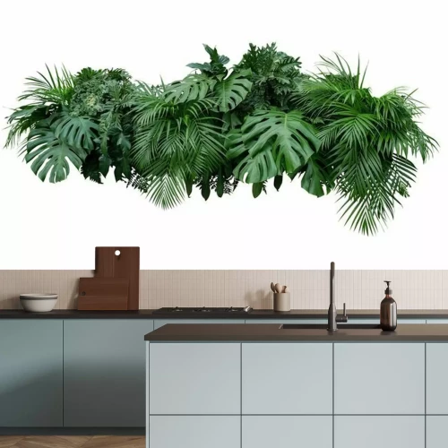 Fotobehang Tropische planten met gaten