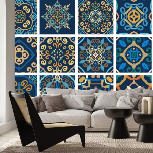 Sticker Arabische decoratieve tegels