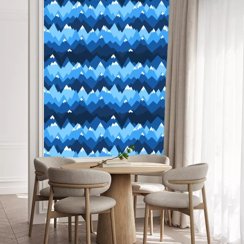 Behang Hoge bergtoppen in de winter