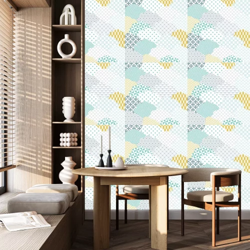 Behang Japanse patroonvector. Cloud vorm achtergrond.