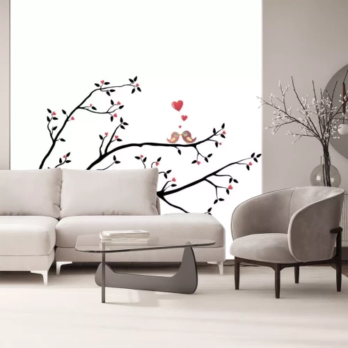 Sticker Vogels in de liefde