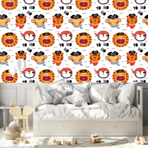 Behang Piratenschip bemanning