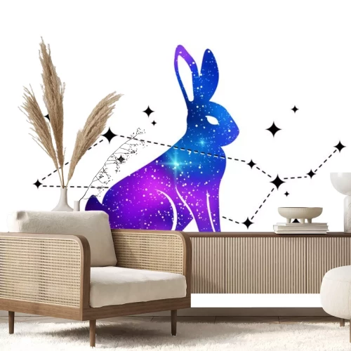 Sticker Konijn en sterrenbeeld Cetus