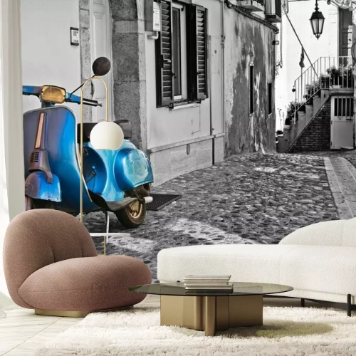 Fotobehang Steegje. Deliceto. Puglia. Italië.