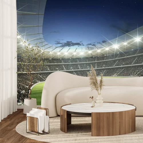Fotobehang Stadion in 3D in de avond