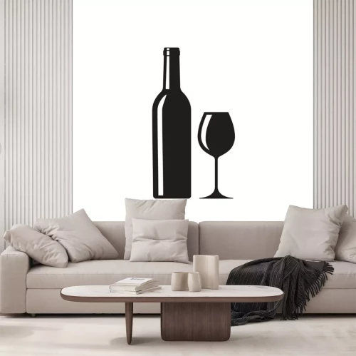 Sticker Wijn pictogram. Vector. Geïsoleerd.