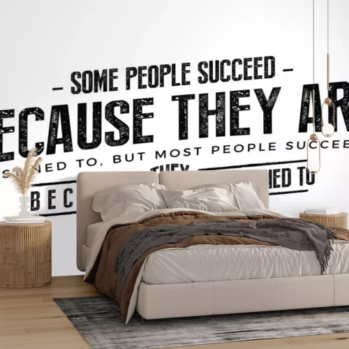 Sticker Sommige mensen slagen omdat ze zijn bestemd, maar de meeste mensen slagen omdat ze vastbesloten zijn om.