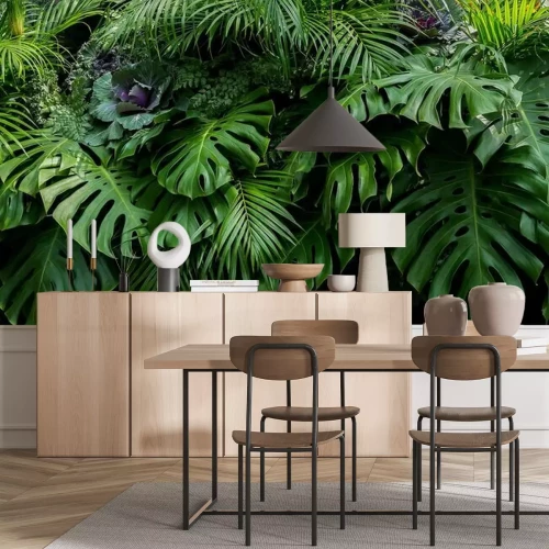 Fotobehang De groene natuur van de jungle