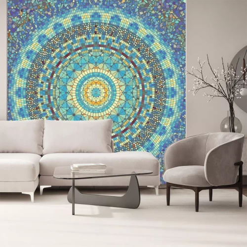 Sticker Ovaal mozaïek met meerdere elementen